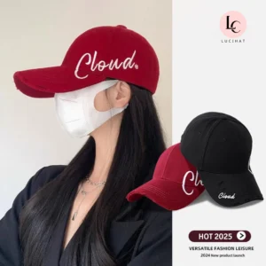 Mũ lưỡi trai thêu chữ Cloud